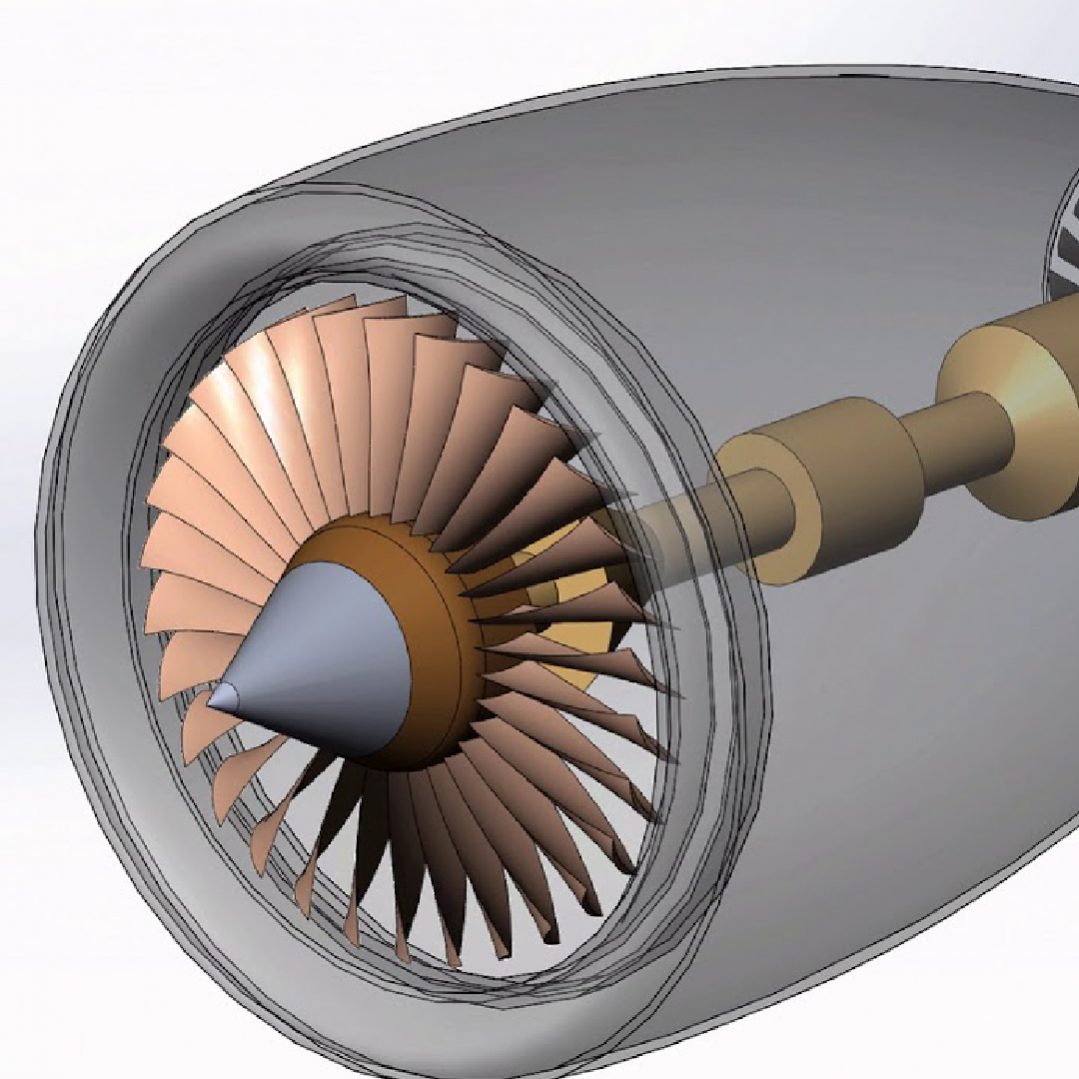 Turbojet Engine Modelling on Solidworks - Best EV Training Platform