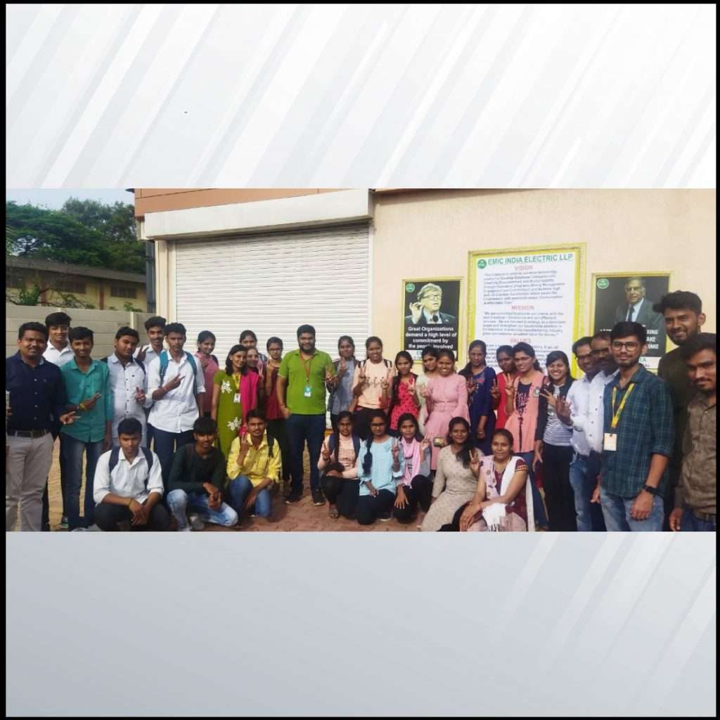 ISIEINDIA conducted industrial visit of students in EV manufacturing unit EMIC INDIA in Sinnar