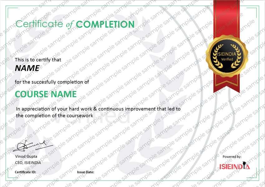 Certificate ISIEINDIA-05