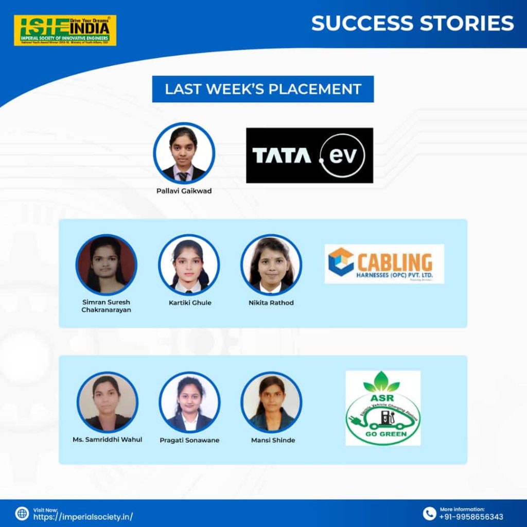 ISIEINDIA Students Land Top Jobs in Thriving EV Industry under the Women’s Empowerment Project by Cosmo Foundation and Jallandar Motors