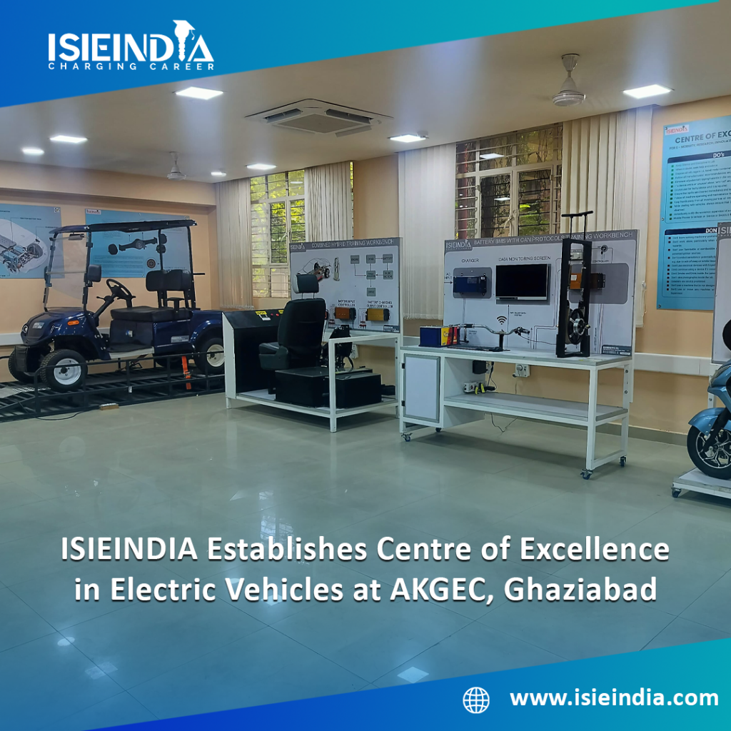 ISIEINDIA Establishes Centre of Excellence in Electric Vehicles at AKGEC, Ghaziabad