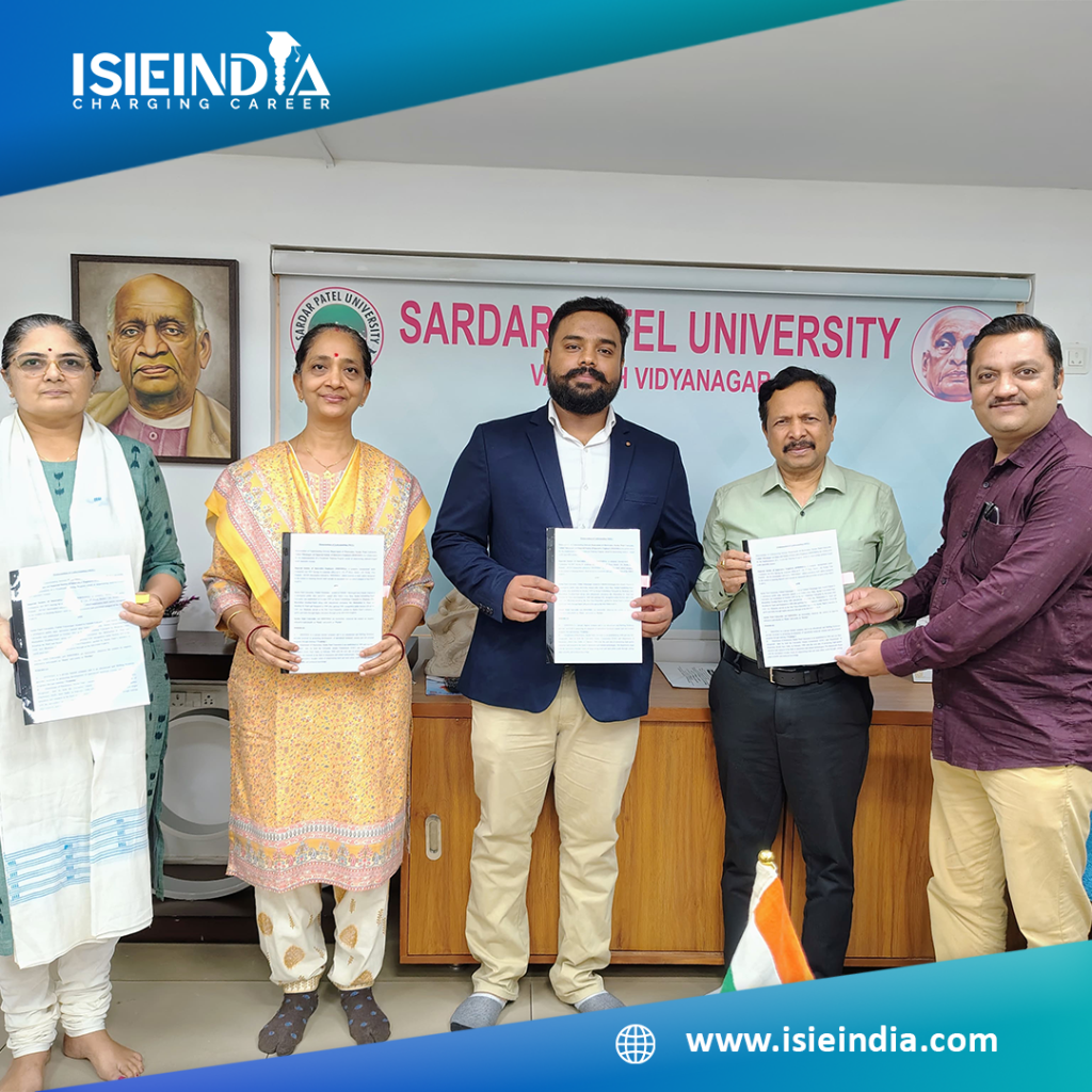 ISIEINDIA MoU with Sardar Patel University