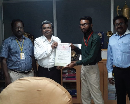 MOU Signed with Sethu Institute of Technology, TN to run Certification courses for B.Tech 1st and 2nd Year Student