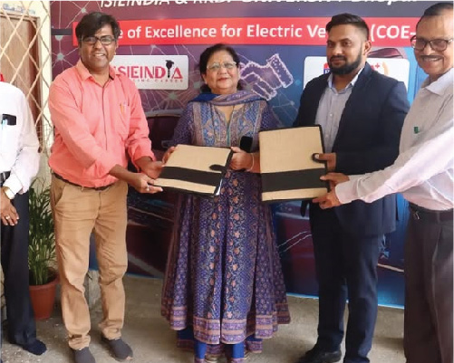 MoU signed with RKDF University to establish state of art EV Lab