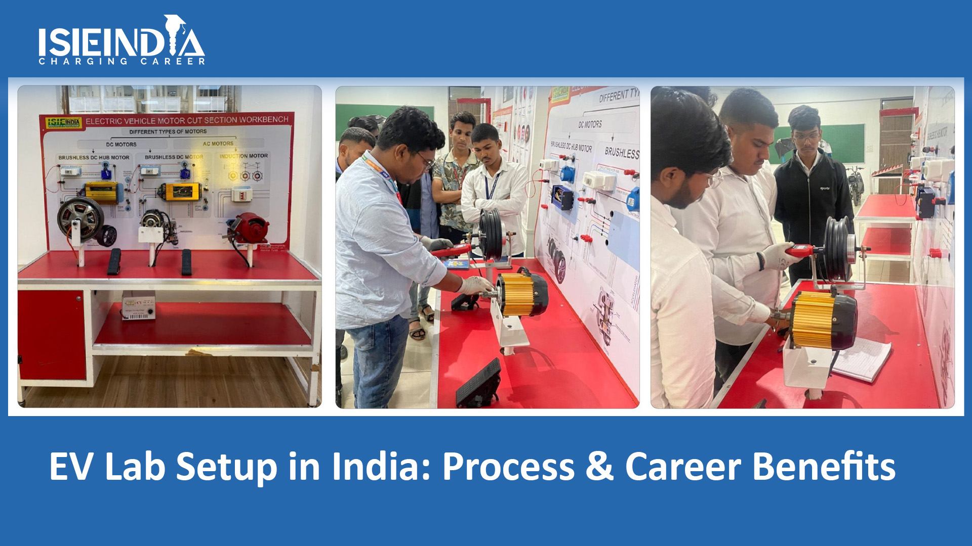 EV Lab setup in an Indian engineering college