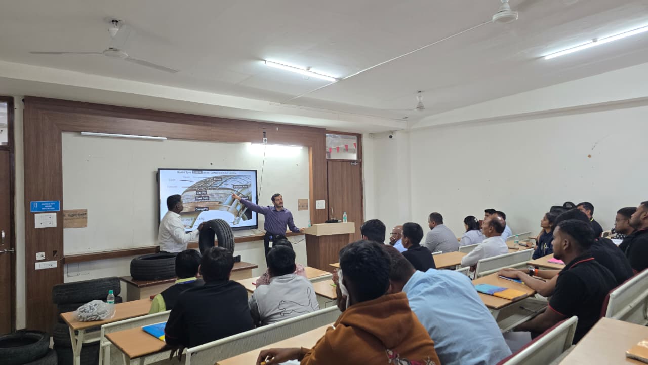 Michelin Experts Conducting Tyre Technology Session